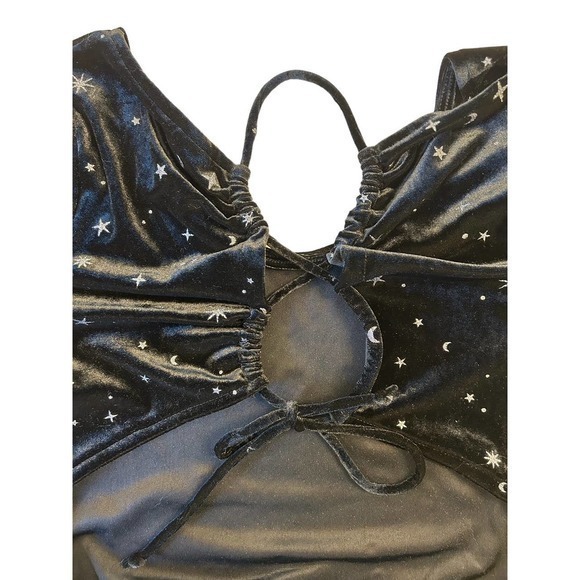 Wild Fable Womens Stars and Moon Bodysuit Size Small‎ Black - Picture 6 of 7